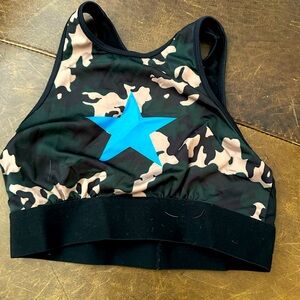 NOLI Camo Sports Bra with Blue Star